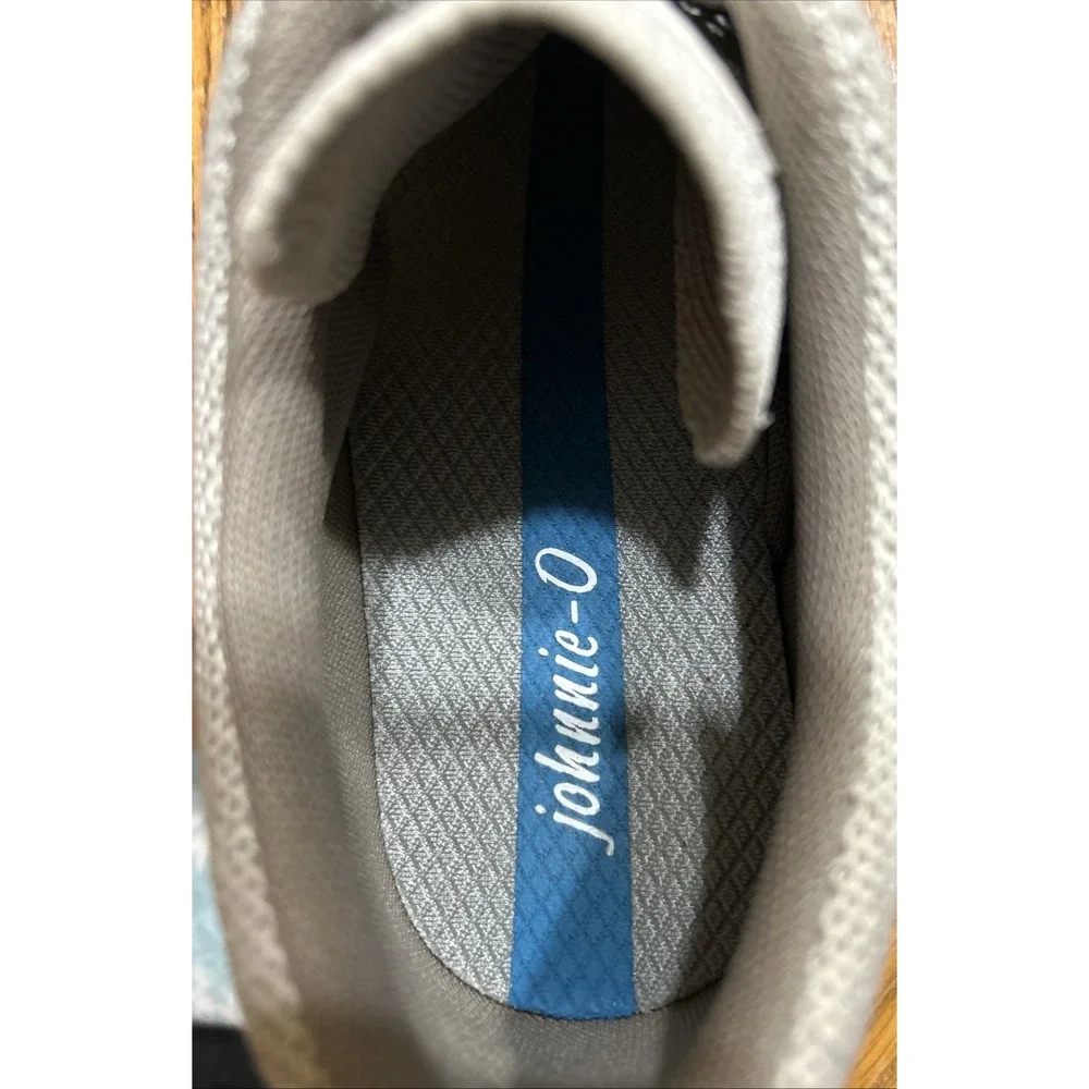 Johnnie O Shoes Gray‎ Mens 9M Techknit Stretch Knit Sneakers Preppy
